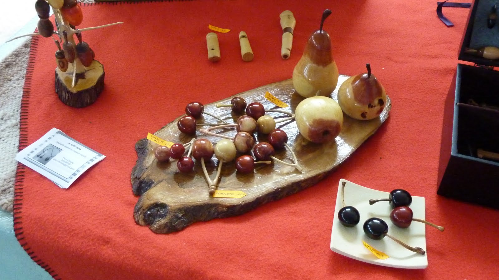 Arte Madera Decoración frutas de madera