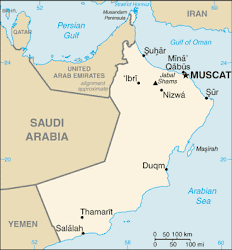 Map of Oman