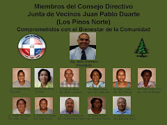 Miembros De La Junta De Vecinos Juan Pablo Duarte 2009 - 2011