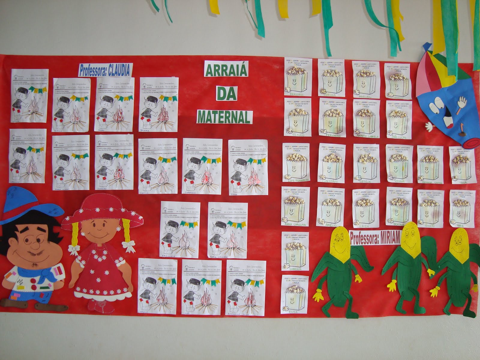 PAIXÃO MATERNAL - Professora Miriam Generich: Mural Festa Junina