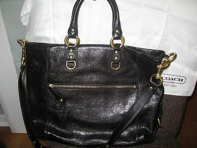 Coach Spotters: NWT COACH MADISON JULIANNE BLACK LEATHER TOTE BAG 12935