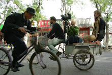 Fra filming i Beijing