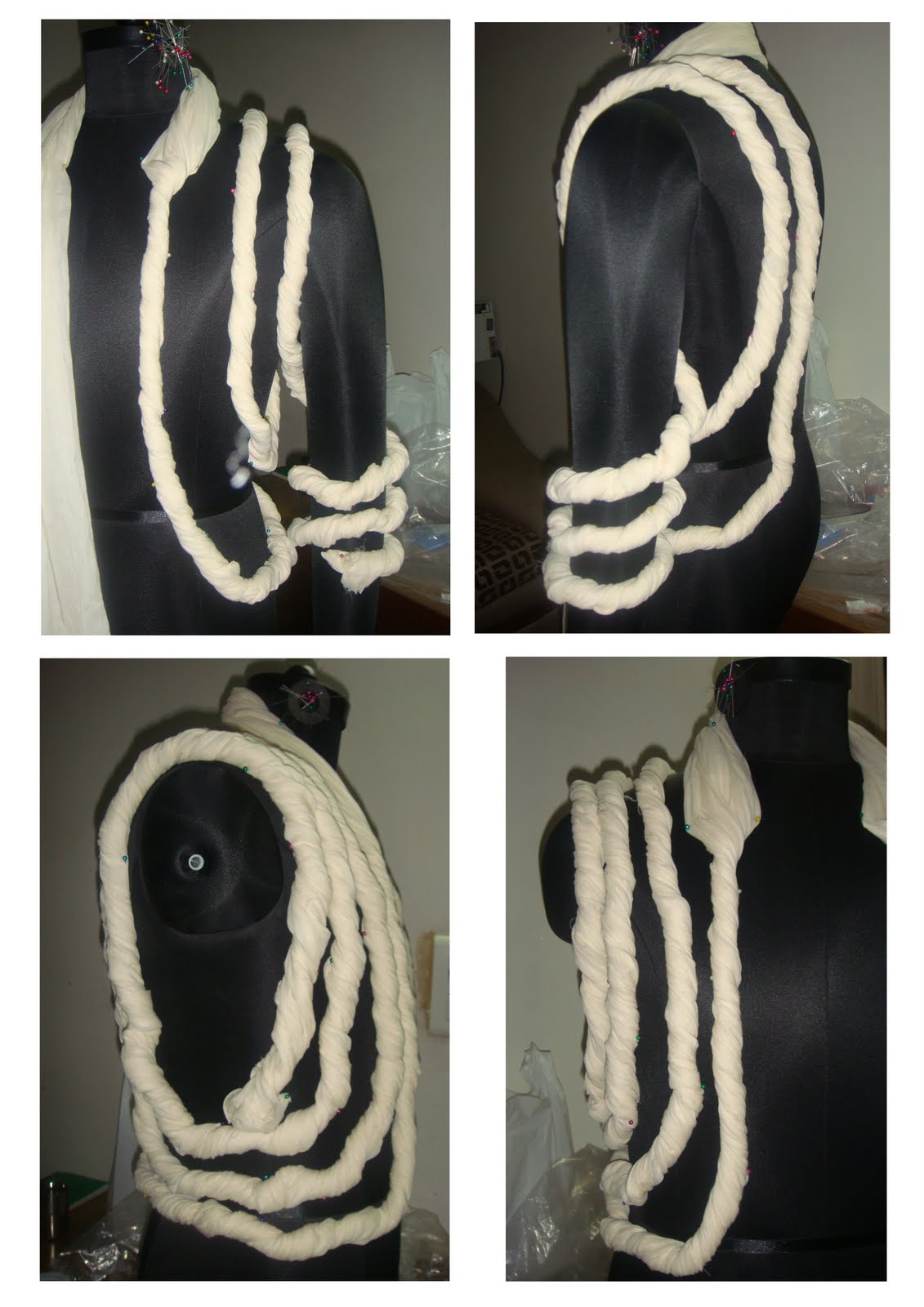 Concept & Prototyping Explorations with twisted fabric