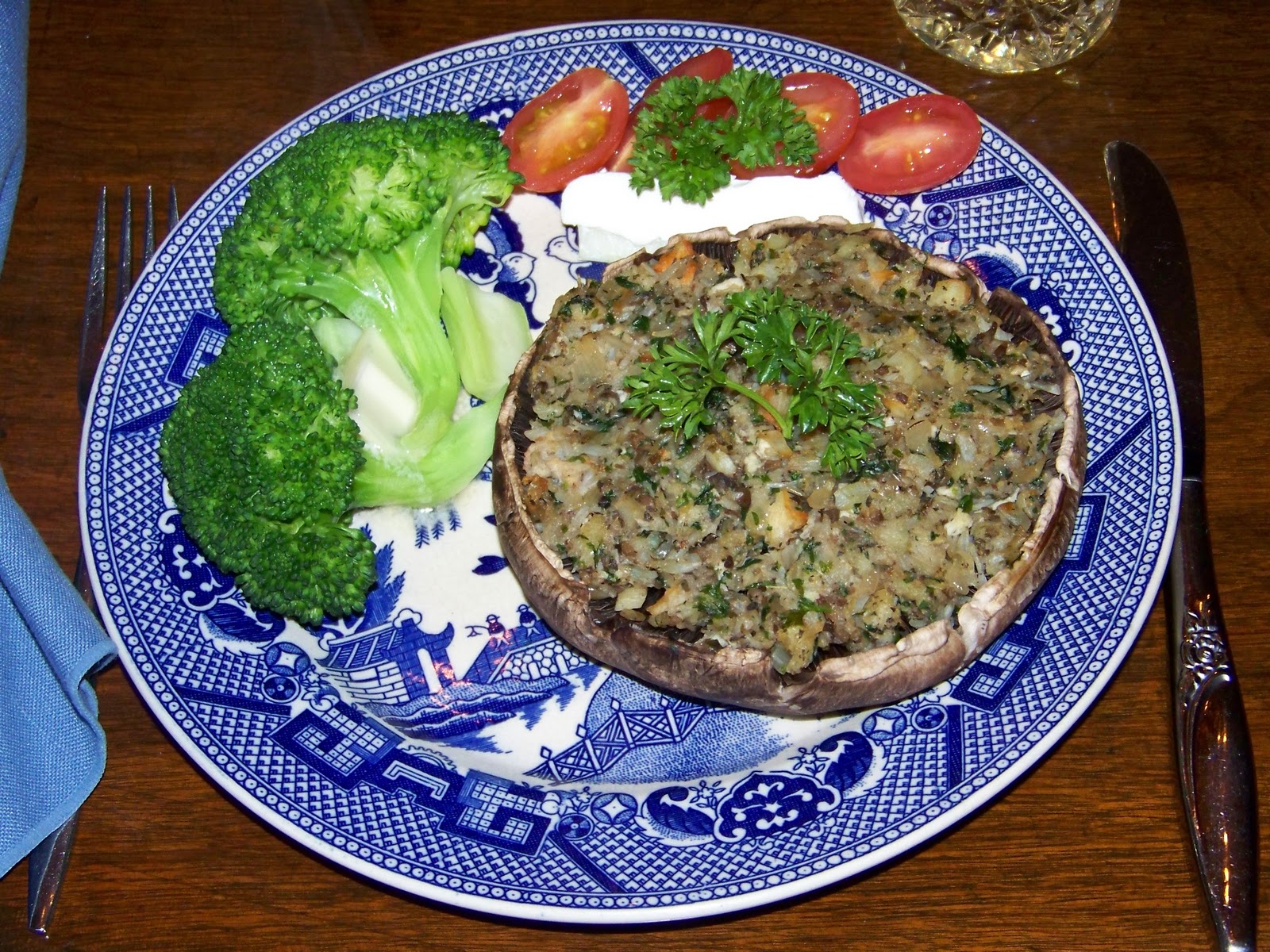 Good Hearty Food: Crab Stuffed Portabella Mushrooms