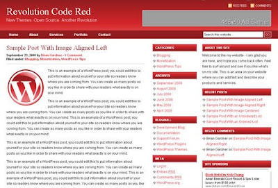 Revolution Code Red Wordpress Theme Free Download.