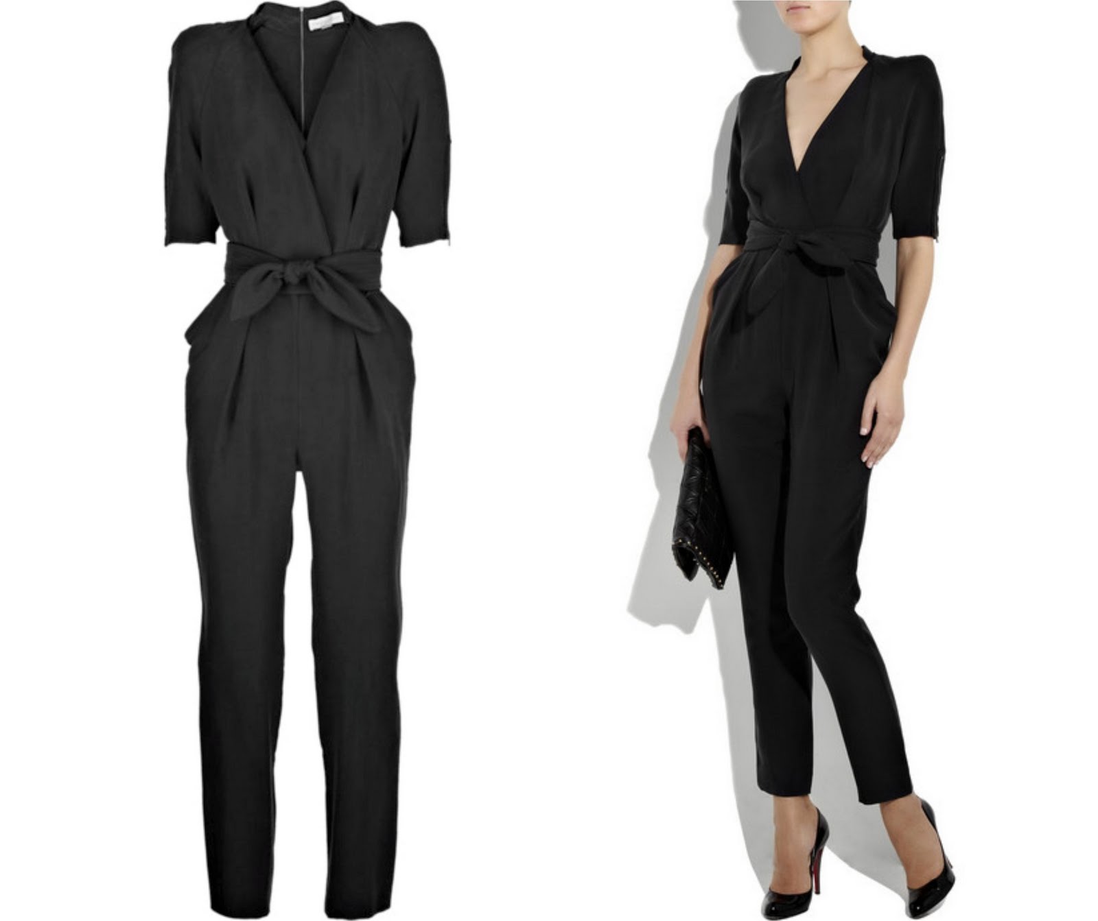 Tailored Jumpsuit with a Wide Belt
