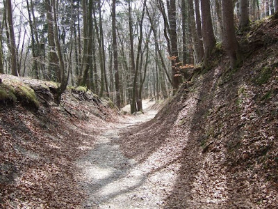 Isartalaufstieg der Römerstraße Via Julia