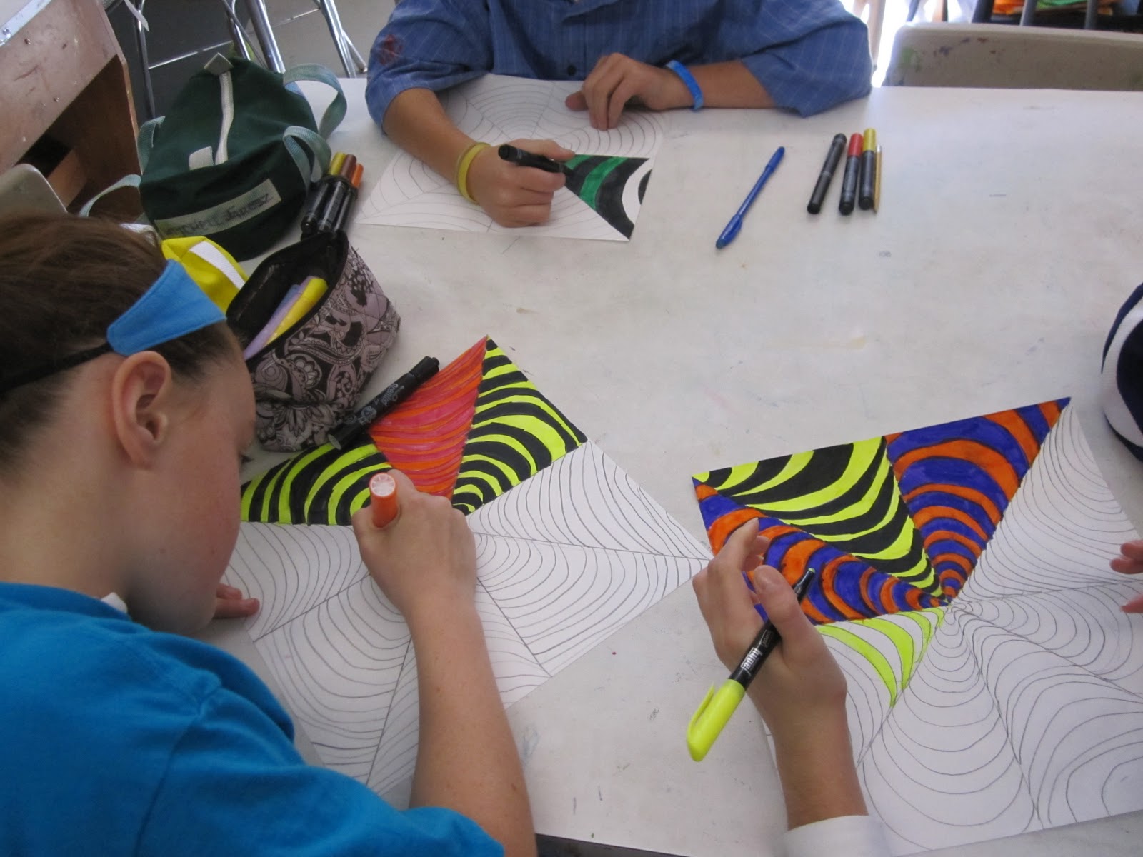 Think Create Art: Op Art- 5th Grade