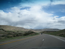 dramatic sweep of highway just over the border into colorado