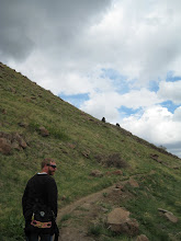 Seth and i go for a little hike up the bluffs