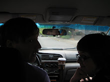 Jeff and Emmy, en route to coffee and such