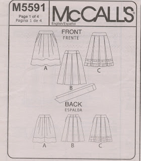 Amanda's Adventures in Sewing: McCall's 5591 - Pleated skirt with ...