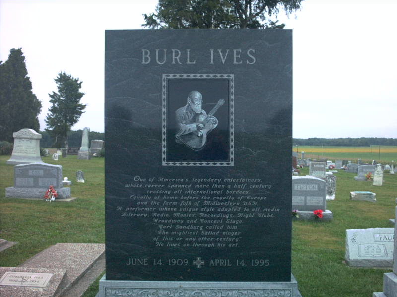 Hanging from the Family Tree Tombstone Tuesday Burl Ives