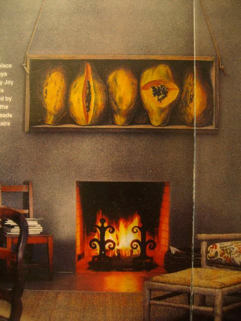 The Open Drawer: Art Over the Fireplace