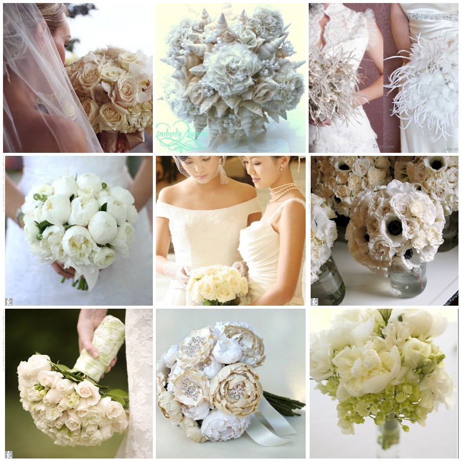 linenwood: White Wednesday - Bridal Bouquets