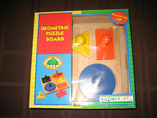 Guidecraft Geometric Puzzle Board 