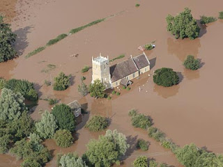 Tirley flooding near Tewkesbury