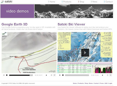 SatSki Google Earth Demo