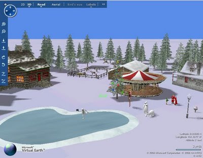 Visit Santa in 3D at the North Pole in Virtual Earth