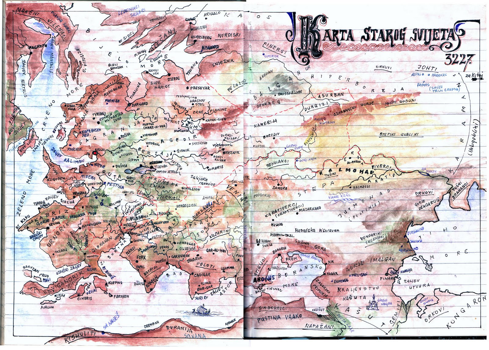 karta starog svijeta Sagranija   Karta Starog Svijeta 3227. | Eydis ~ Fantasy & SF  karta starog svijeta