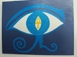 Olho Direito de Horus Azul / Blue Right Eye of Horus