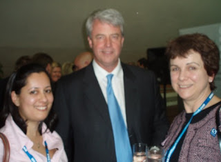 Anjuli Veall, Andrew Lansley MP and Clare Moonan