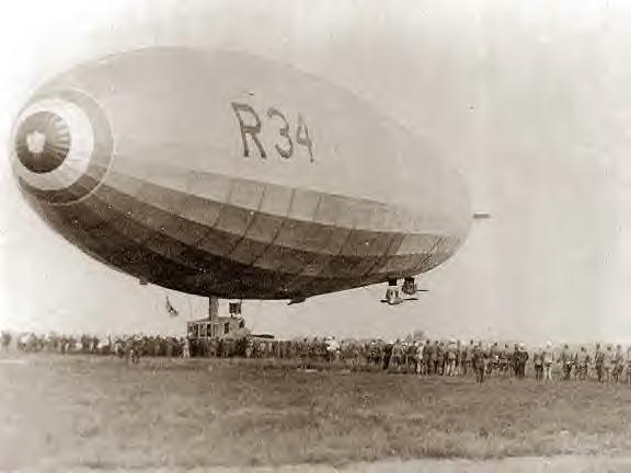 Landing of British R34 at Mineola, Long Island, NY 1919