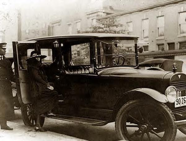 Woman & Car with chauffeur, 1919, Washington DC
