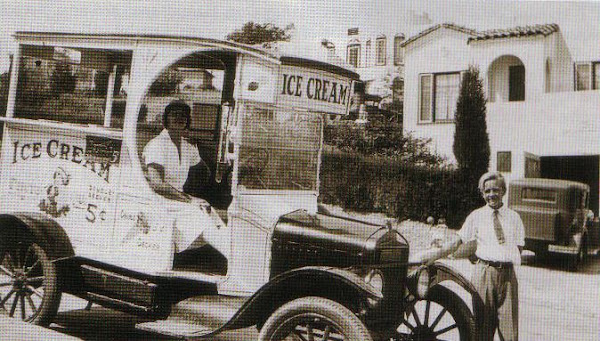Amelia Kapin sold ice cream with son, Herbert. Circa 1923