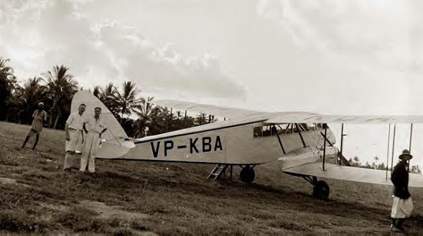 British Biplane, Zanzibar, 1936
