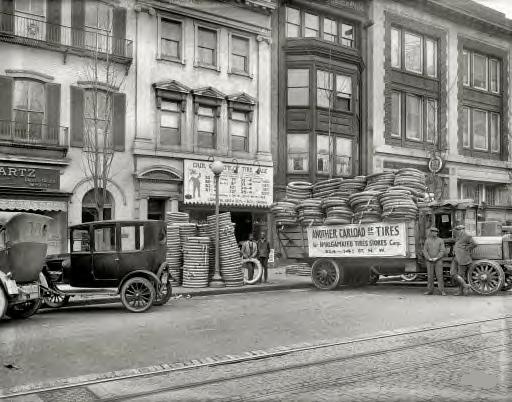 Washington, D.C., 1922. Amalgamated Tires, 14th Street N.W.