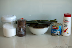 ijo bubur kacang mung bean soka lena cooks ingredients