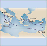 Our cruise route