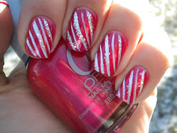 christmas nail designs cane candy nails creative silver polish glitter lava unique source