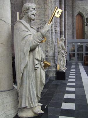 inside the St. Nicholas Church in Ghent
