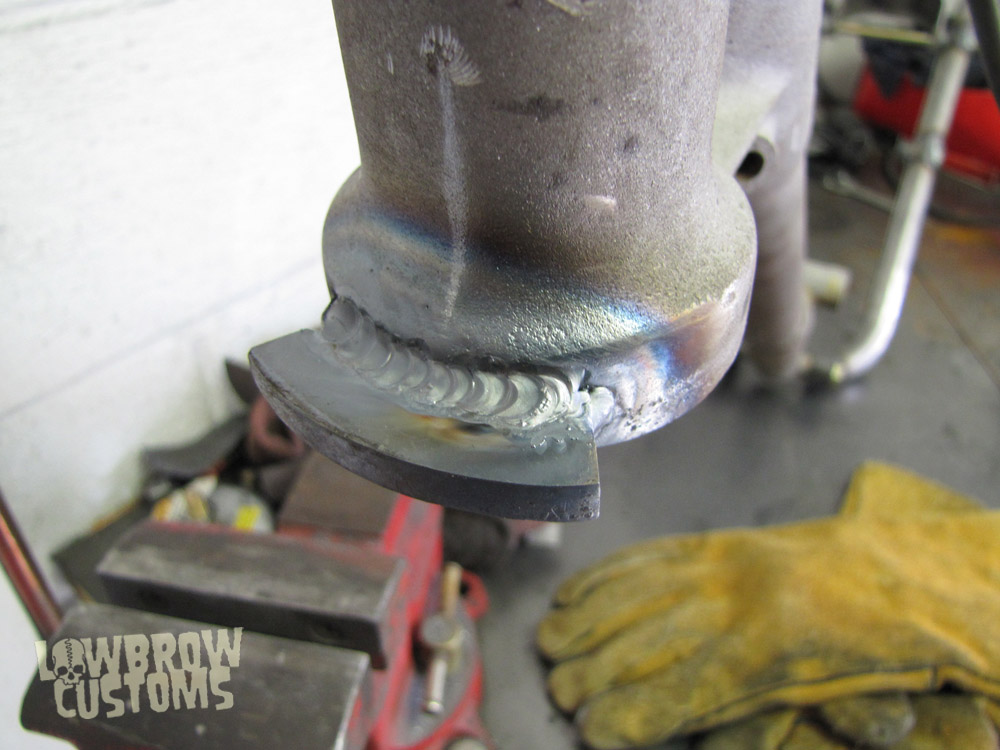 Lowbrow Customs BlogORama Triumph LSR Bike Gets A Beefy New Fork Stop