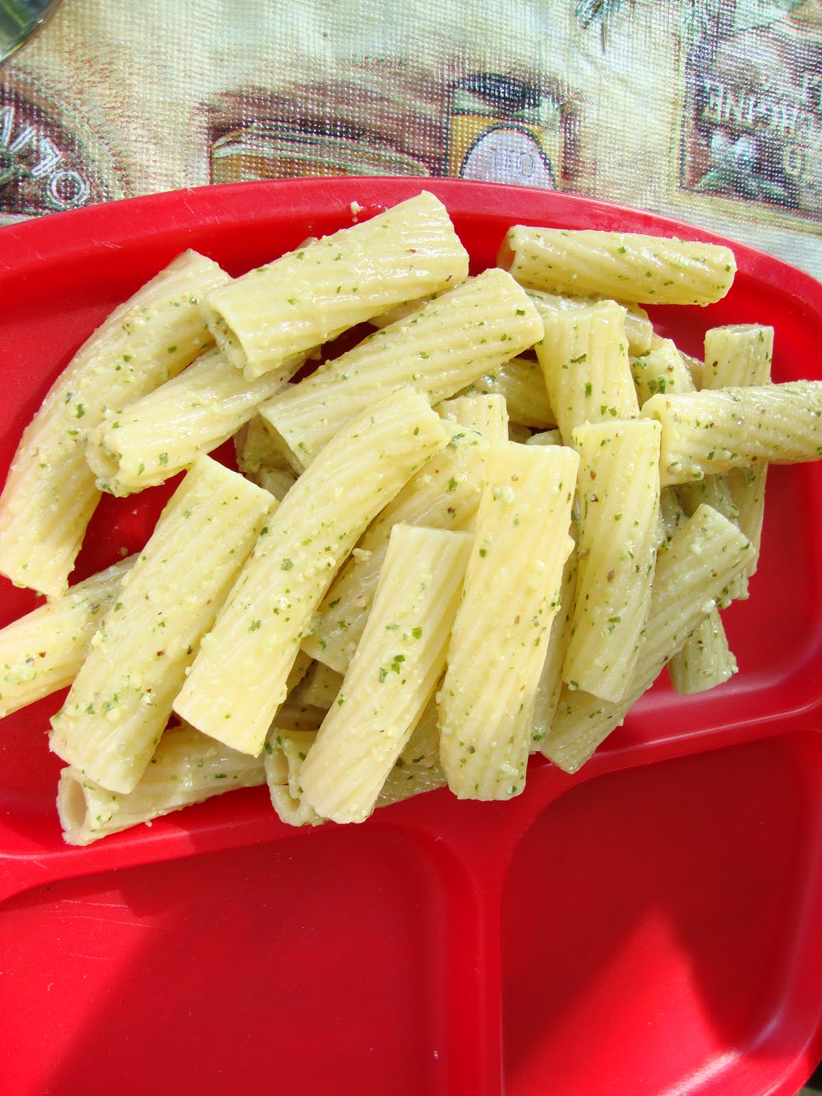 Summer's Fusion Camping 3 Pasta with Pesto and Honey Glazed Carrots