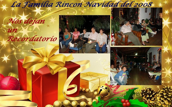 Navidades de los Rincón Narváez en Santiago de Cali Valle Diciembre 24 del 2008
