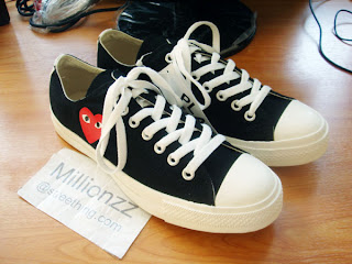 converse x cdg white