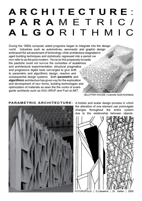 CASE STUDIES: Case Study 3: Parametric/Algorithmic Architecture