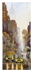 stewart iain watercolor square washington 5th ave park cityscapes painting faso watercolors palette limited paintings ian boldbrush louisiana 41st competition
