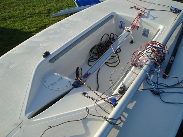 laser sailboat cockpit