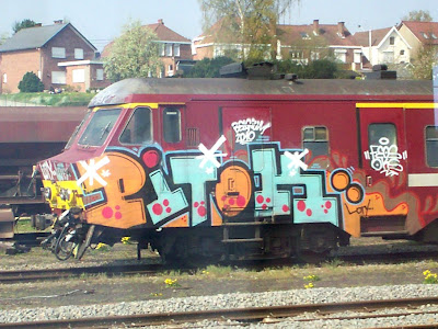 Pitok is train graffiti writer crew
