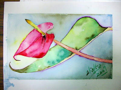 El País de Babia: Flores : Acuarelas