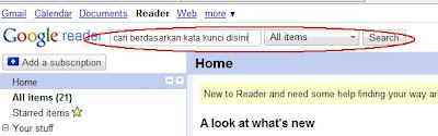 cara menggunakan Google Reader