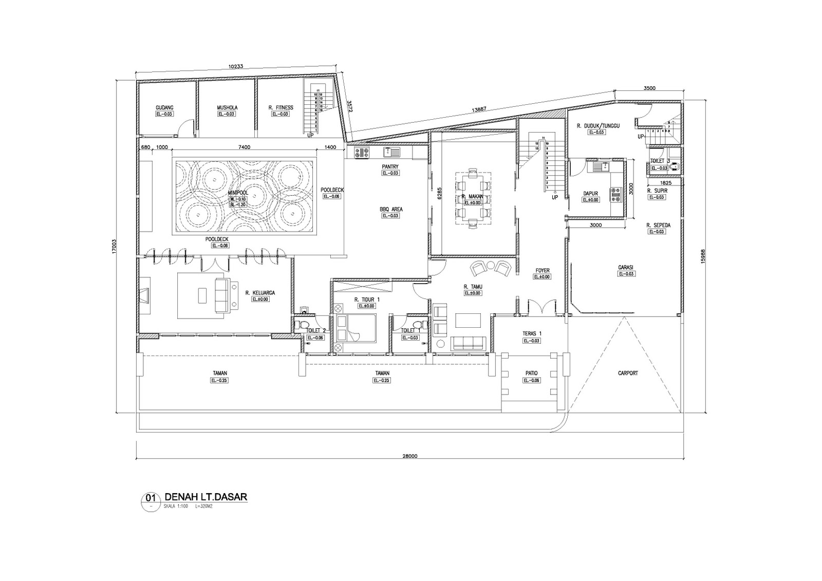 Gambar Desain  Rumah Minimalis 2  Lantai  Type  100  Luas Tanah 