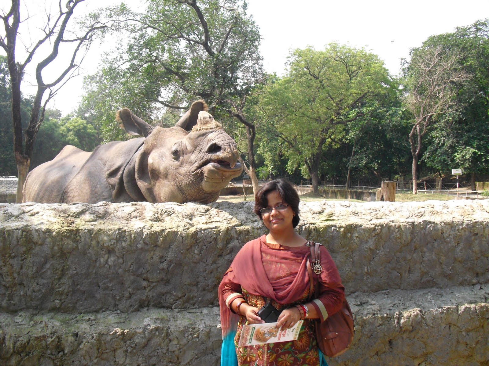 Vandita's Excursions Me at Kanpur zoo with a very