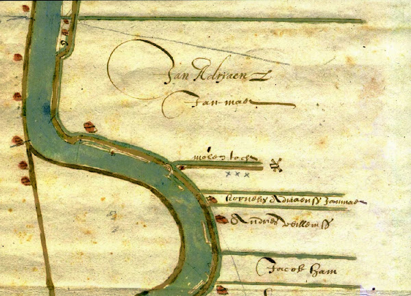 Map Section Waddinxveen in the 17th Century