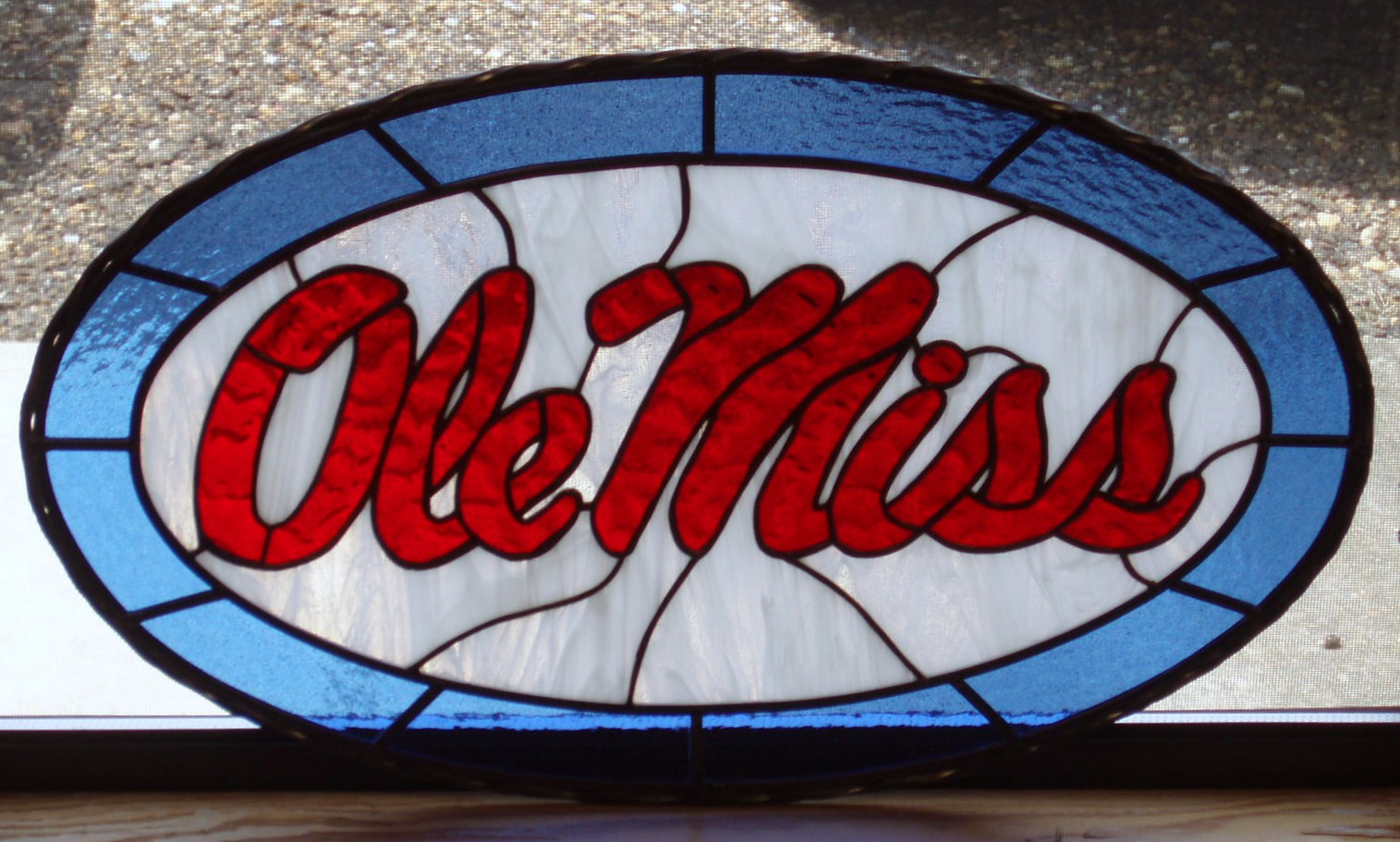 Heirloom Stained Glass of Mississippi Rebels