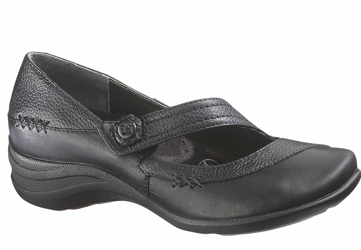 ... : Hush Puppies Trope Black Leather Shoes for Women. Price : MYR 95.00